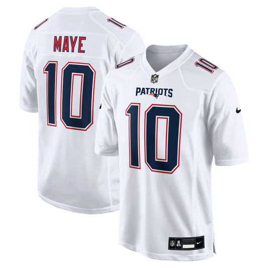 New England Patriots Drake Maye Nike Tundra White Game product image 1