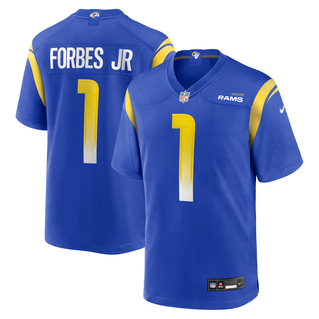 Los Angeles Rams Emmanuel Forbes Jr. Nike Royal Game Jersey product image 1