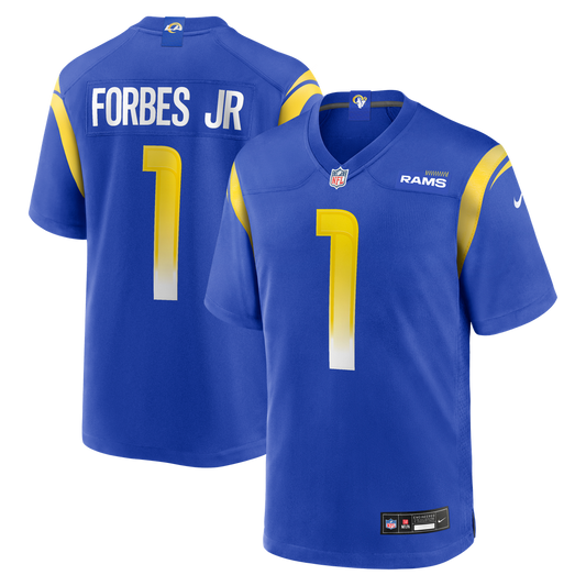 Los Angeles Rams Emmanuel Forbes Jr. Nike Royal Game Jersey product image 1