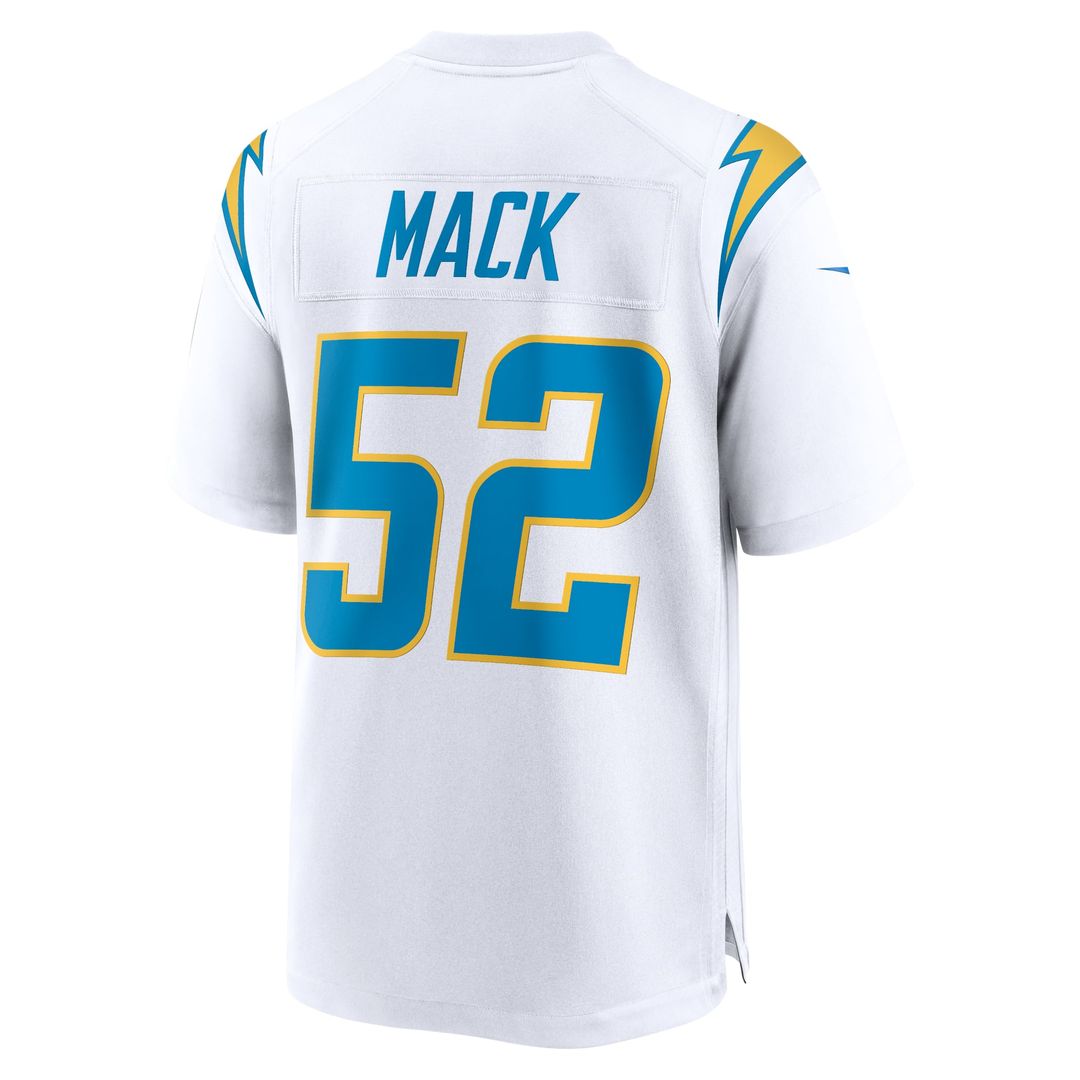 Los Angeles Chargers Khalil Mack Nike White Game Jersey product image 3