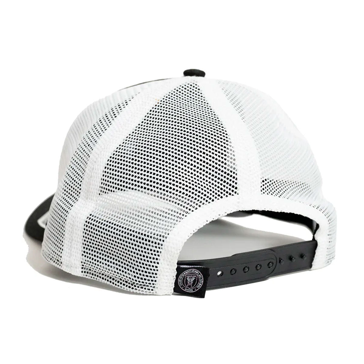 New Era Inter Miami MLS Snapback Trucker Hat product image 2, provided for visual reference and product detail review
