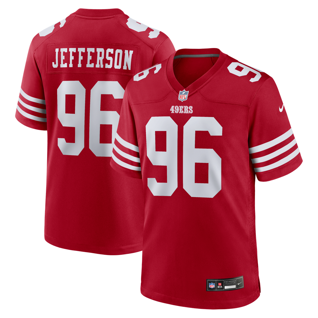San Francisco 49ers Jordan Jefferson Nike Scarlet Game product image 1