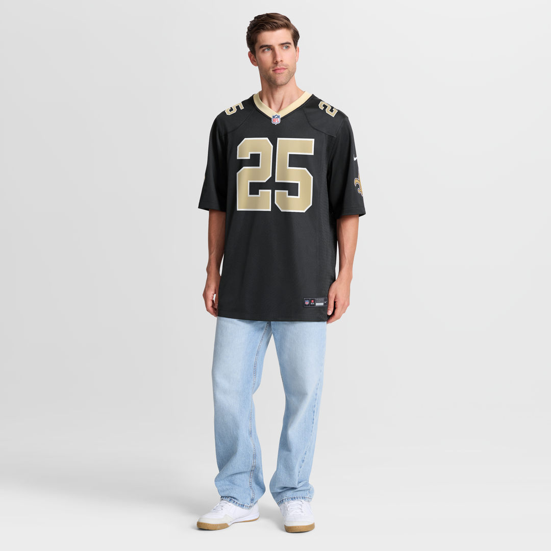 New Orleans Saints Rejzohn Wright Nike Black Game Jersey product image 7