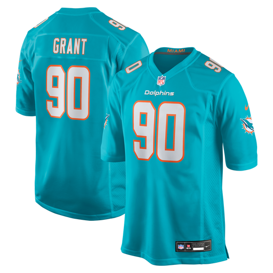 Miami Dolphins Kenneth Grant Nike Aqua Game Jersey product image 1
