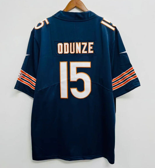 Rome Odunze Chicago Bears official Nike NFL Jersey product image 1, provided for visual reference and product detail review