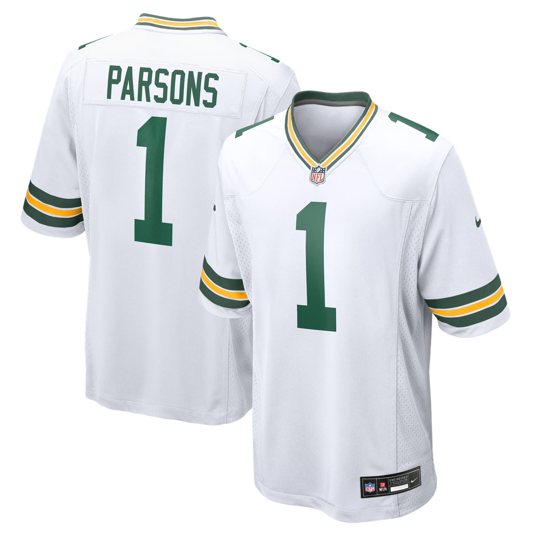 Green Bay Packers Micah Parsons Nike White Game Jersey product image 14