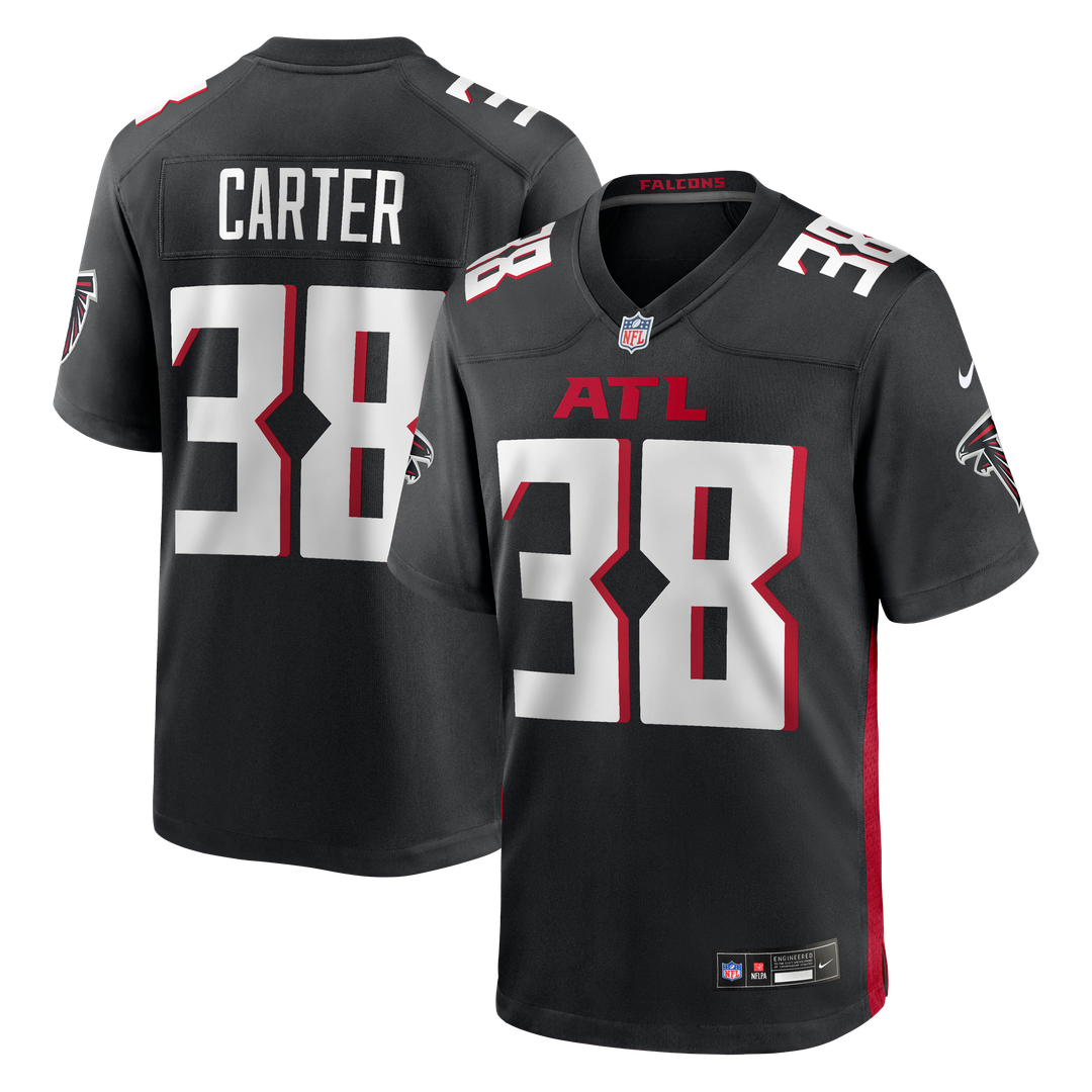 Atlanta Falcons Nathan Carter Nike Black Game Jersey product image 1