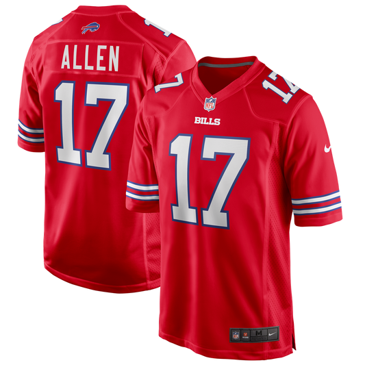 Buffalo Bills Josh Allen Nike Red Alternate Game Jersey product image 1