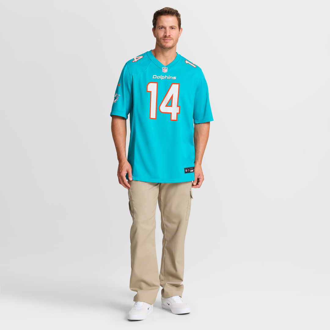 Miami Dolphins Quinn Ewers Nike Aqua Game Jersey product image 7