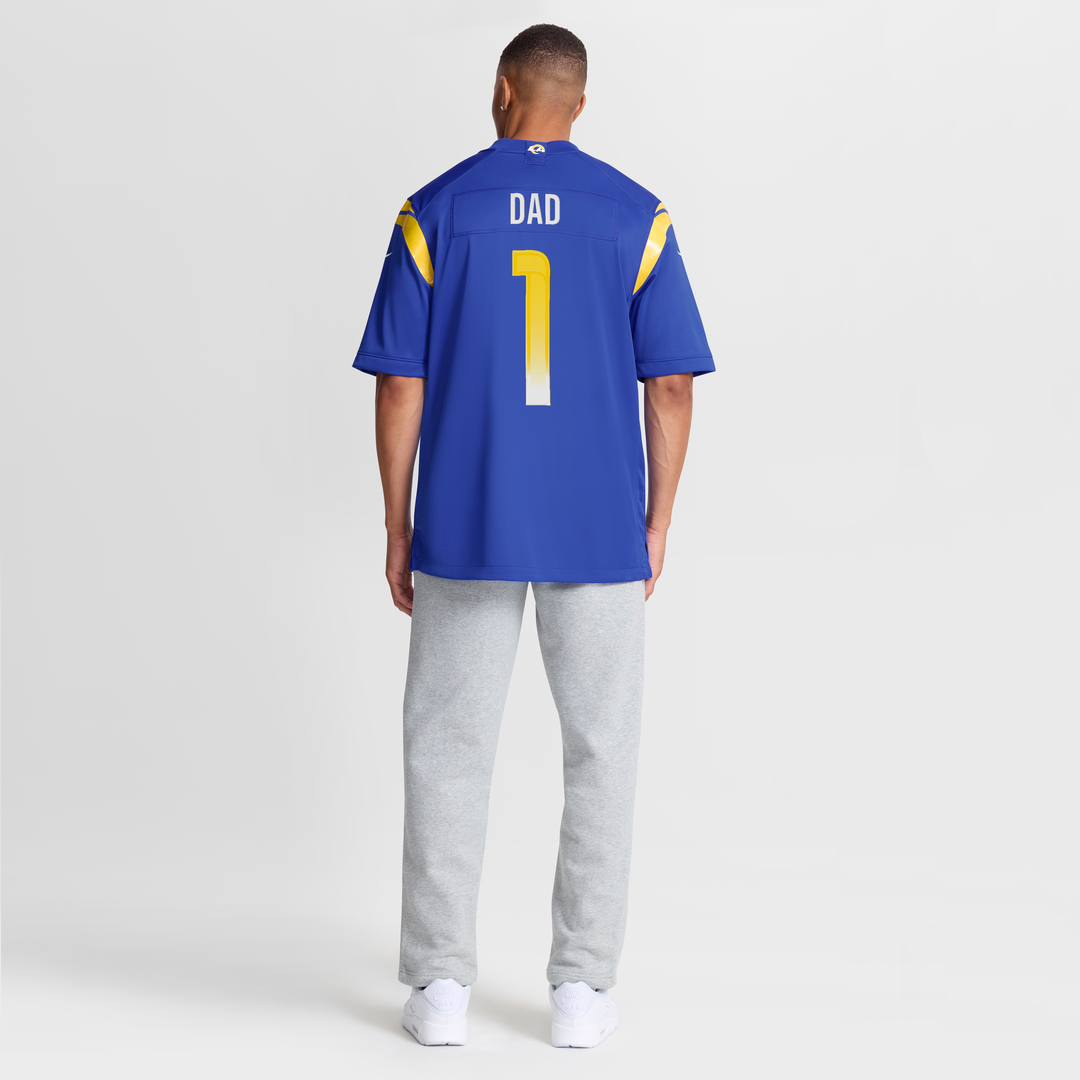 Los Angeles Rams Number 1 Dad Nike Royal Game Jersey product image 8