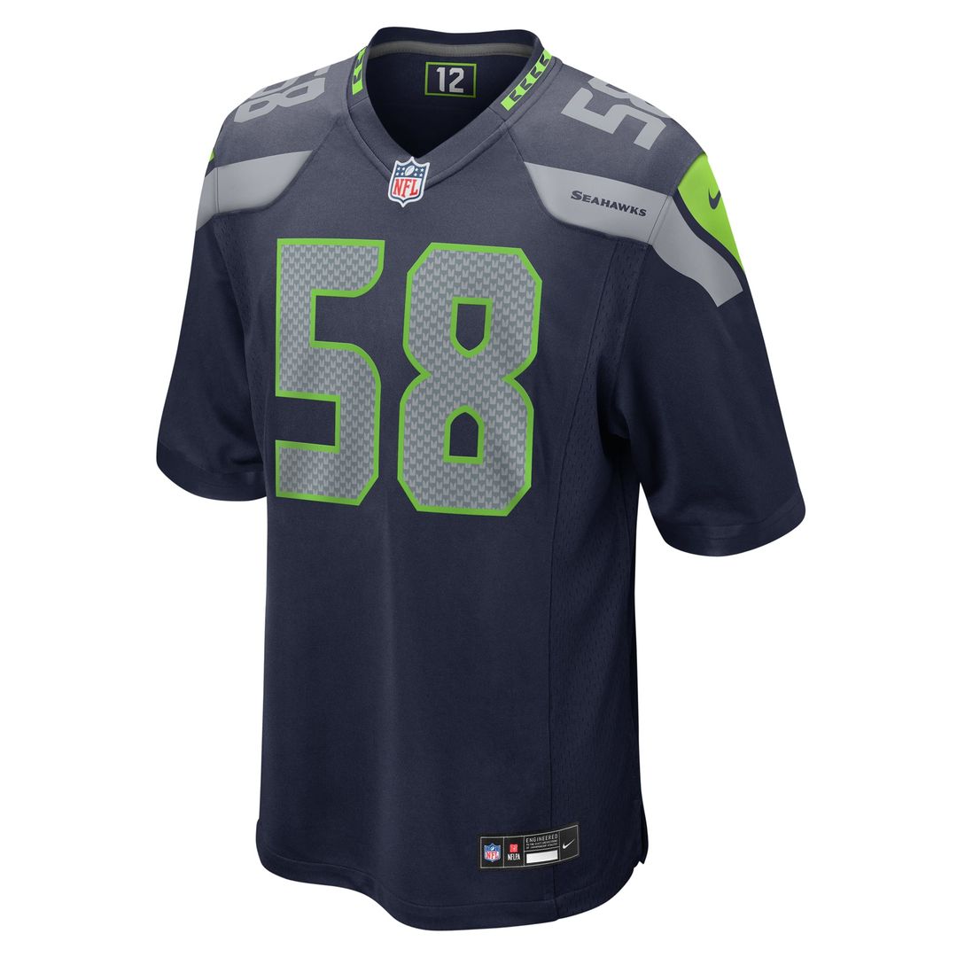 Seattle Seahawks Derick Hall Nike College Navy Game Jersey product image 2