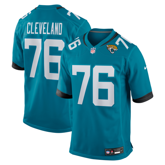 Jacksonville Jaguars Ezra Cleveland Nike Teal Game Jersey product image 1
