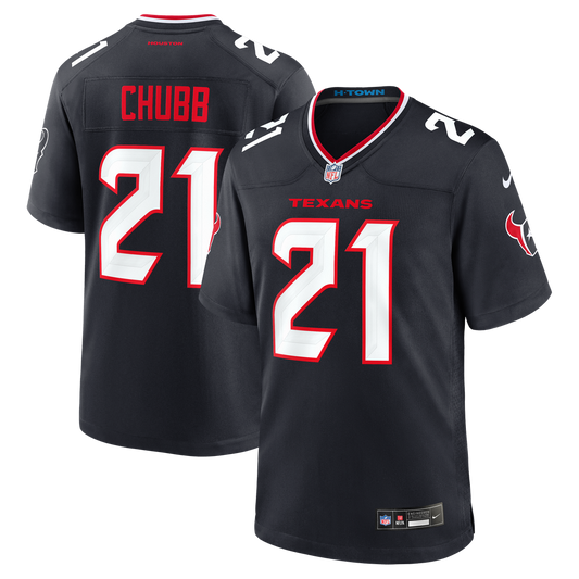 Houston Texans Nick Chubb Nike Navy Game Jersey product image 1