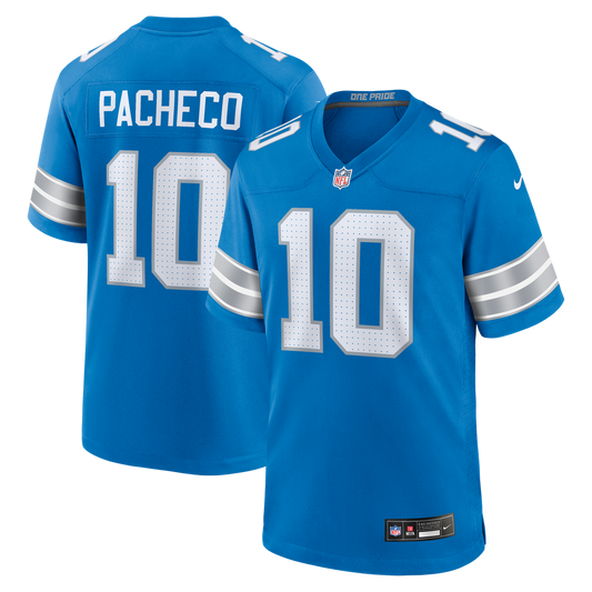 Detroit Lions Isiah Pacheco Nike Blue Game Jersey product image 1