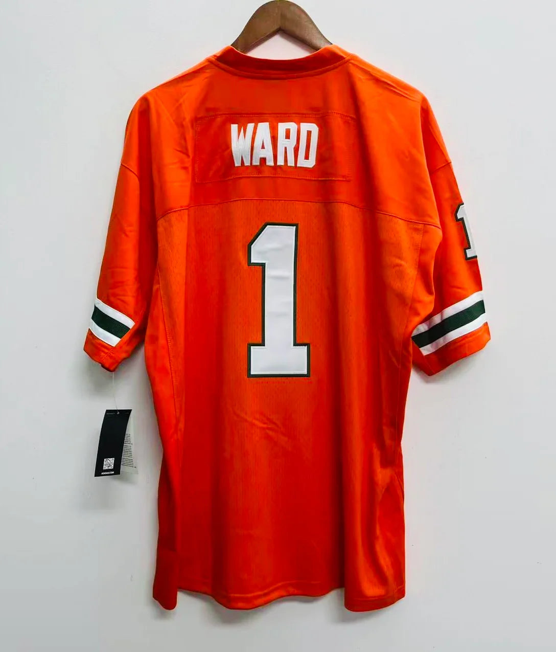 Cam Ward YOUTH KIDS Miami Hurricanes Official NCAA Adidas Jersey product image 1, provided for visual reference and product