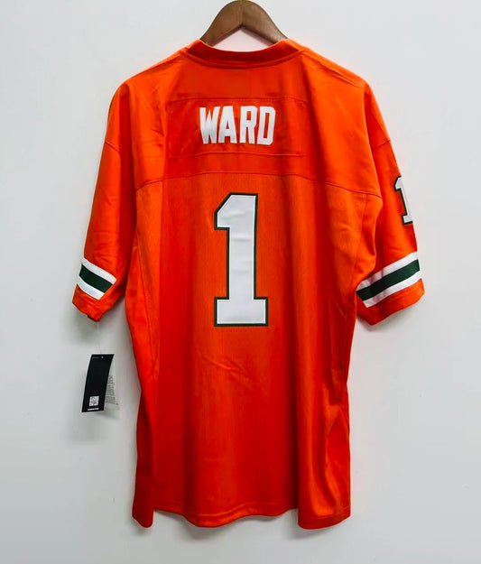 Cam Ward YOUTH KIDS Miami Hurricanes Official NCAA Adidas Jersey product image 1, provided for visual reference and product