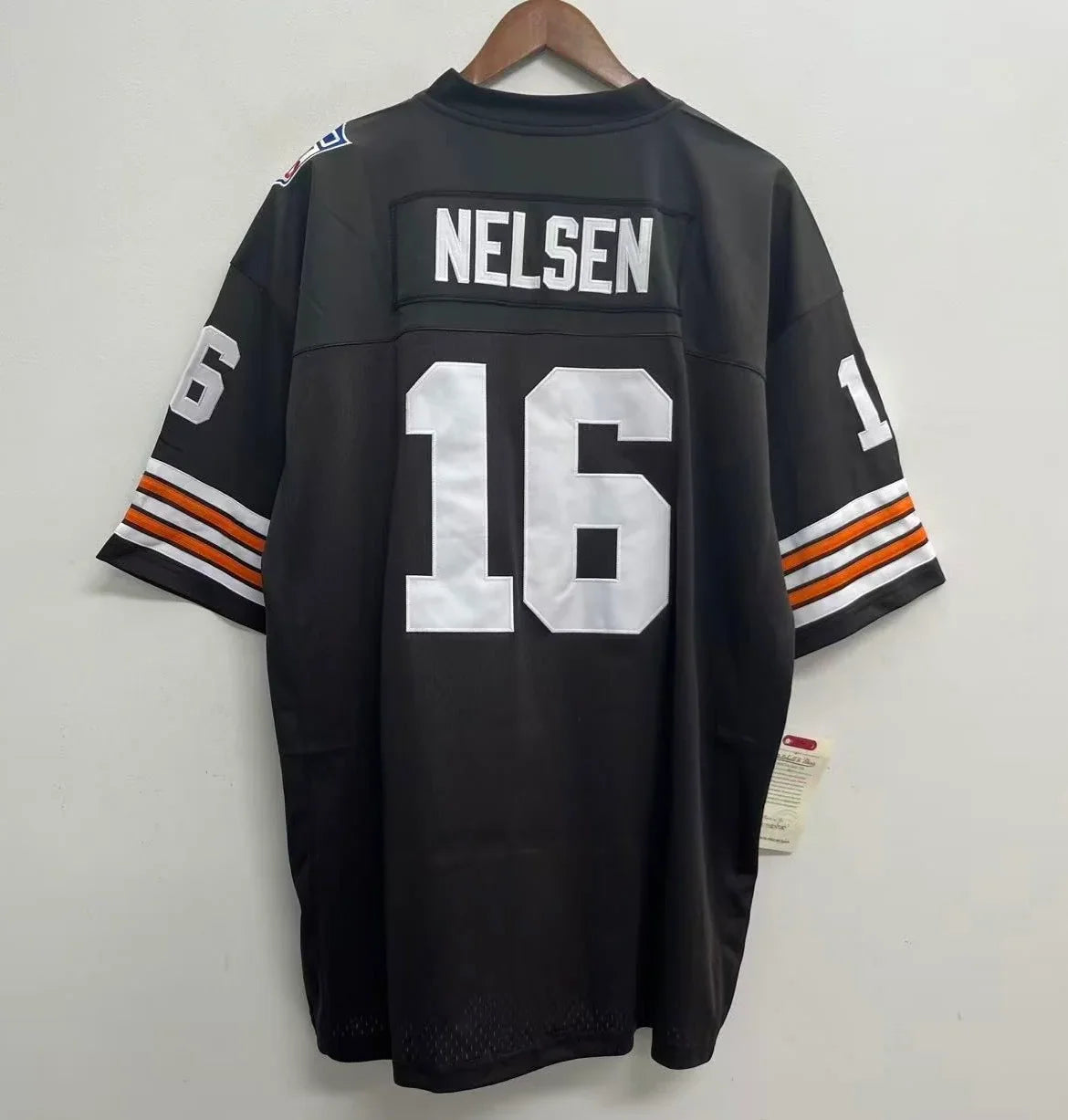 Bill Nelsen 1969 Cleveland Browns Official NFL Mitchell & Ness Jersey product image 1, provided for visual reference and