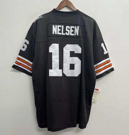 Bill Nelsen 1969 Cleveland Browns Official NFL Mitchell & Ness Jersey product image 1, provided for visual reference and