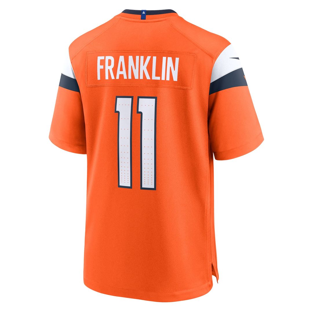 Denver Broncos Troy Franklin Nike Orange Game Jersey product image 3