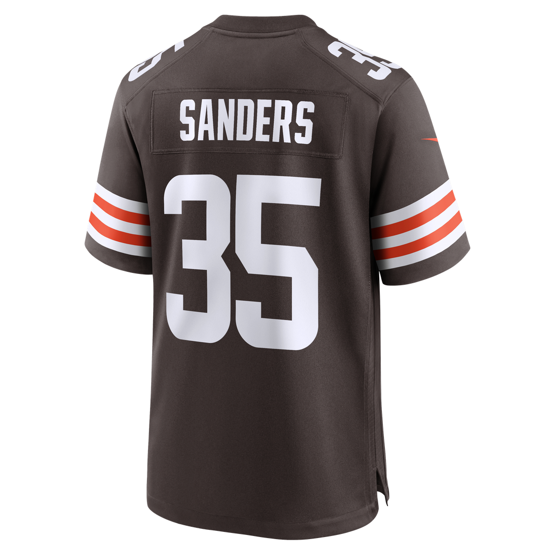 Cleveland Browns Raheim Sanders Nike Brown Game Jersey product image 3
