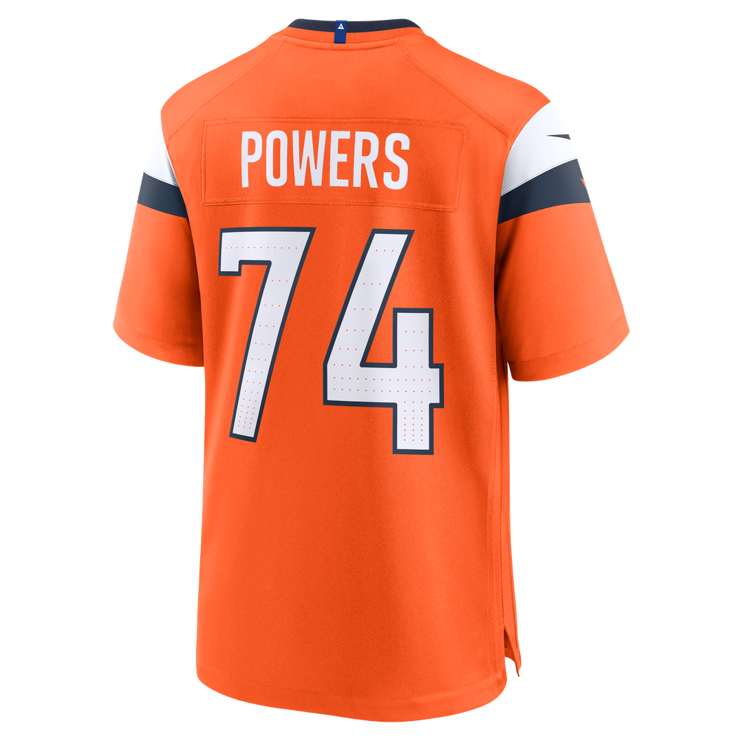 Denver Broncos Ben Powers Nike Orange Game Jersey product image 3