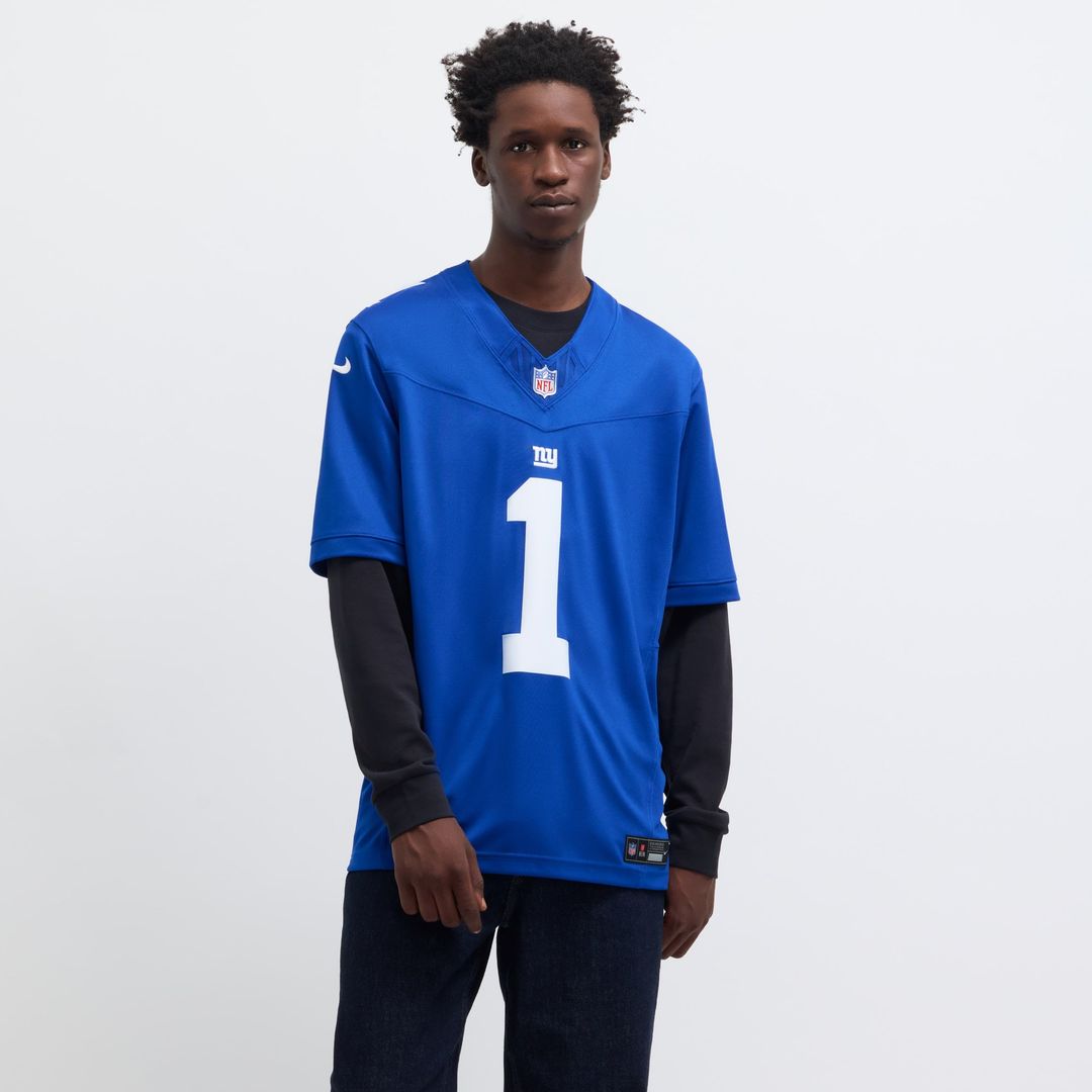 New York Giants Malik Nabers Nike Royal Vapor FUSE Limited product image 4