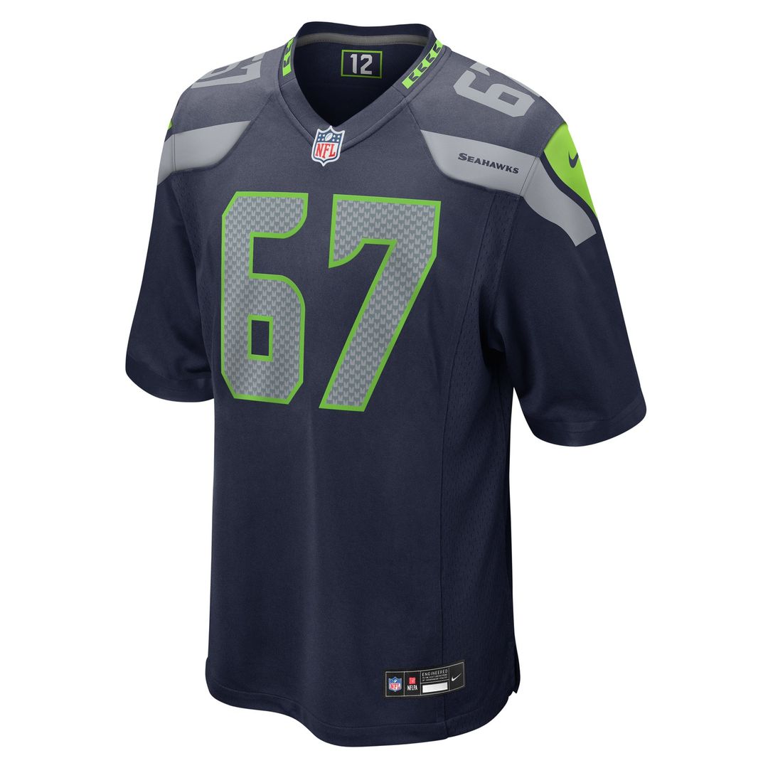 Seattle Seahawks Charles Cross Nike College Navy Game Jersey product image 2
