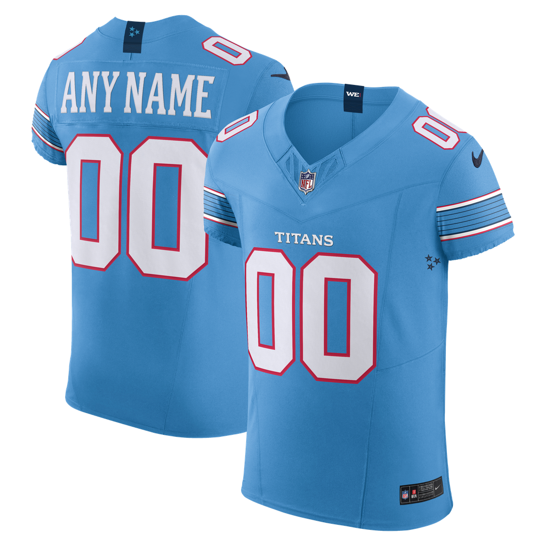 Tennessee Titans Nike Light Blue Vapor FUSE Elite Custom product image 1