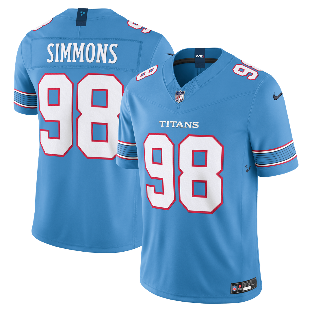 Tennessee Titans Jeffery Simmons Nike Light Blue Team Vapor product image 1