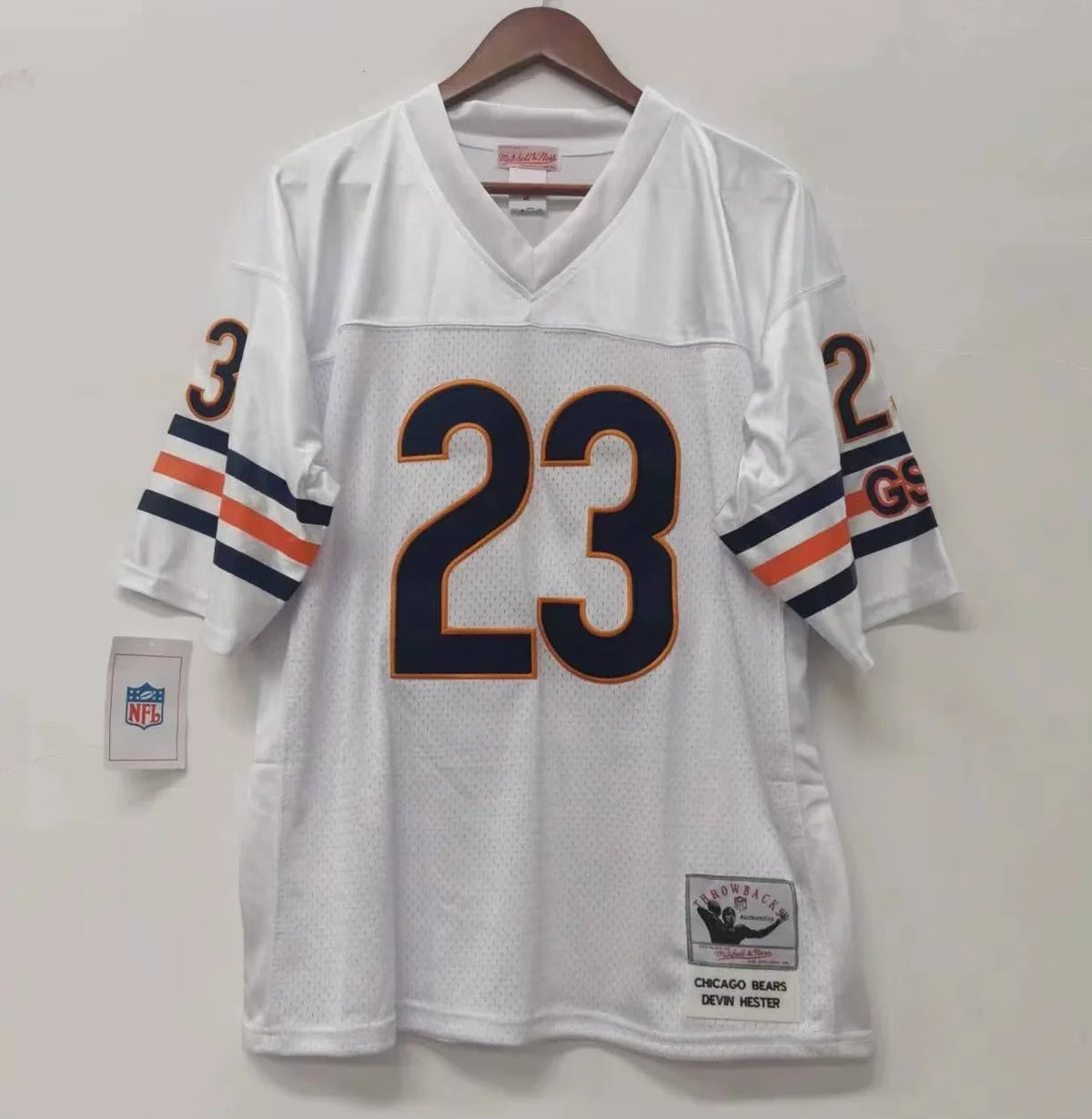 Devin Hester Chicago Bears Official NFL Mitchell & Ness Jersey product image 2, provided for visual reference and product