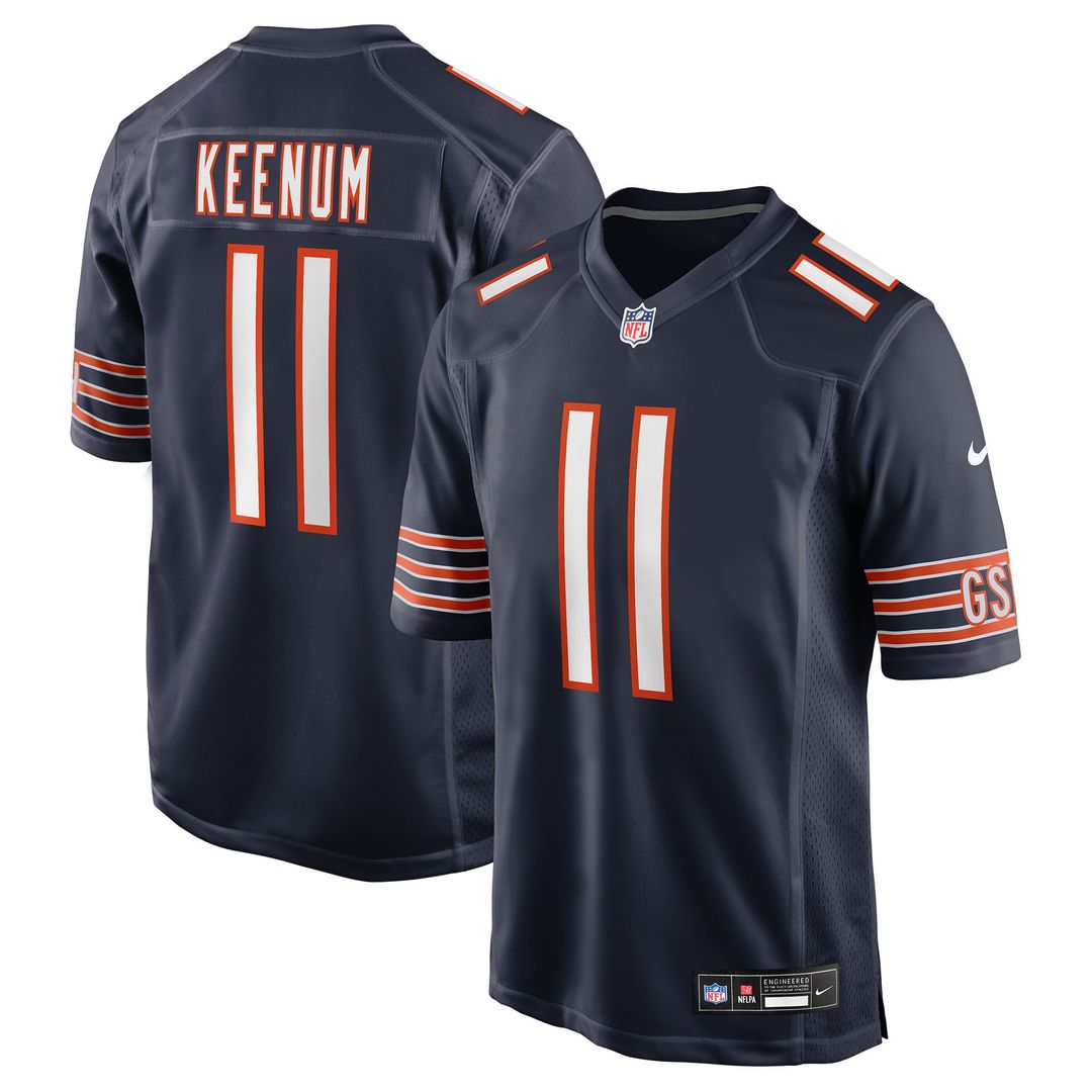 Chicago Bears Case Keenum Nike Navy Game Jersey product image 1