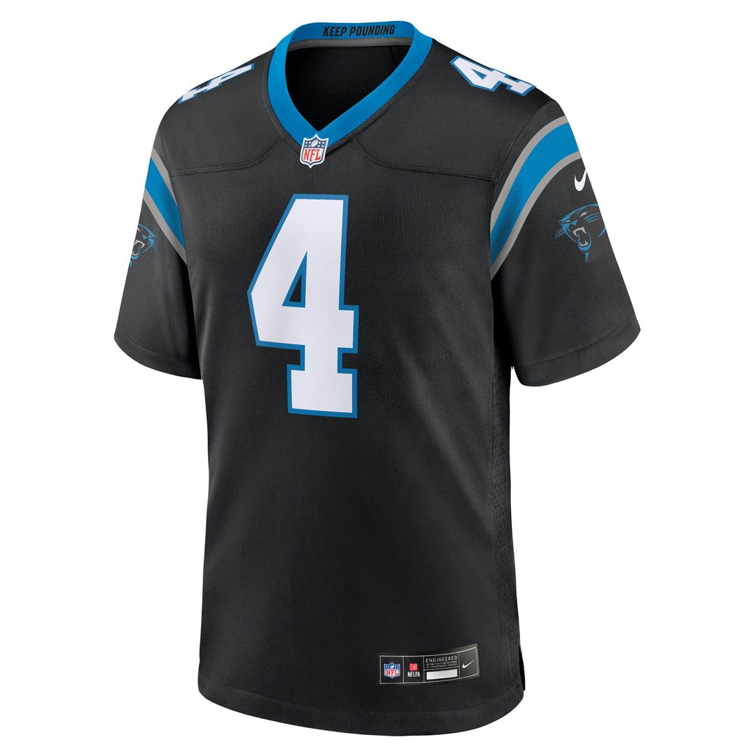Carolina Panthers Tetairoa McMillan Nike Black Game Jersey product image 2