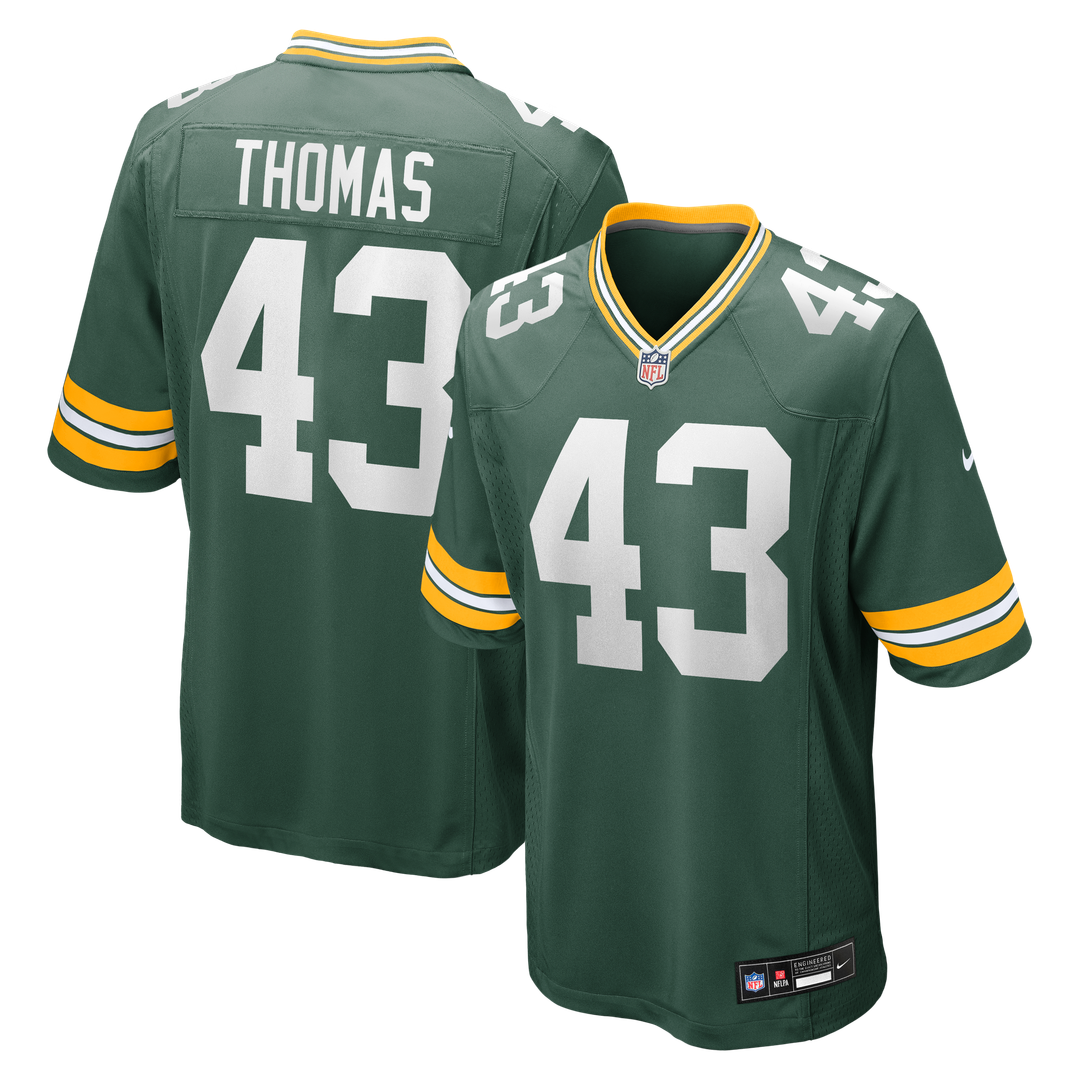 Green Bay Packers Kiondre Thomas Nike Game Jersey product image 1