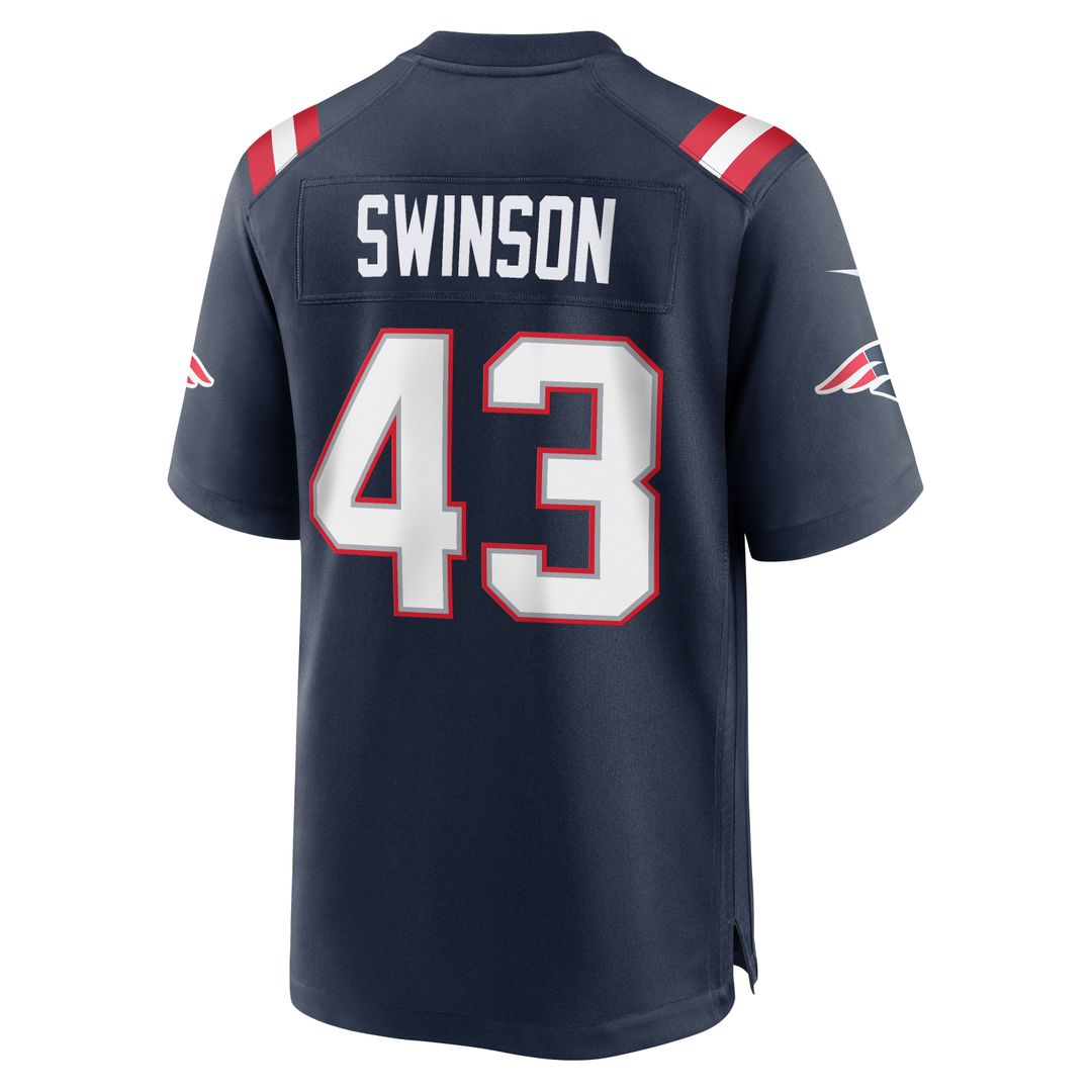 New England Patriots Bradyn Swinson Nike Navy Game Jersey product image 5