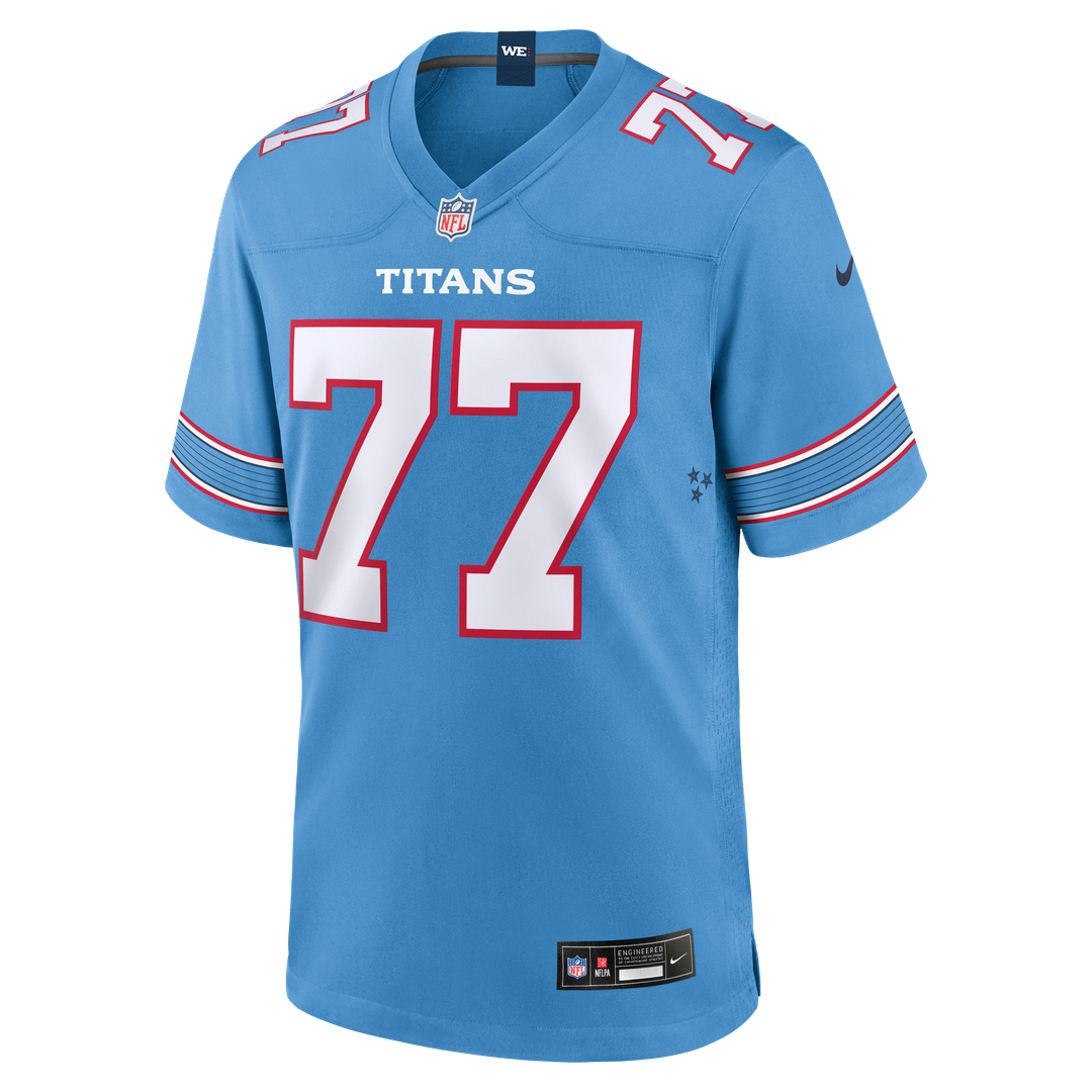 Tennessee Titans Peter Skoronski Nike Light Blue Game Jersey product image 2