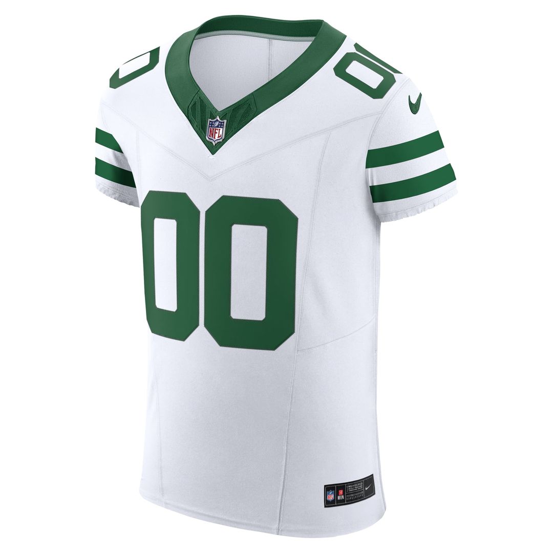 New York Jets Nike White Vapor FUSE Elite Custom Jersey product image 2