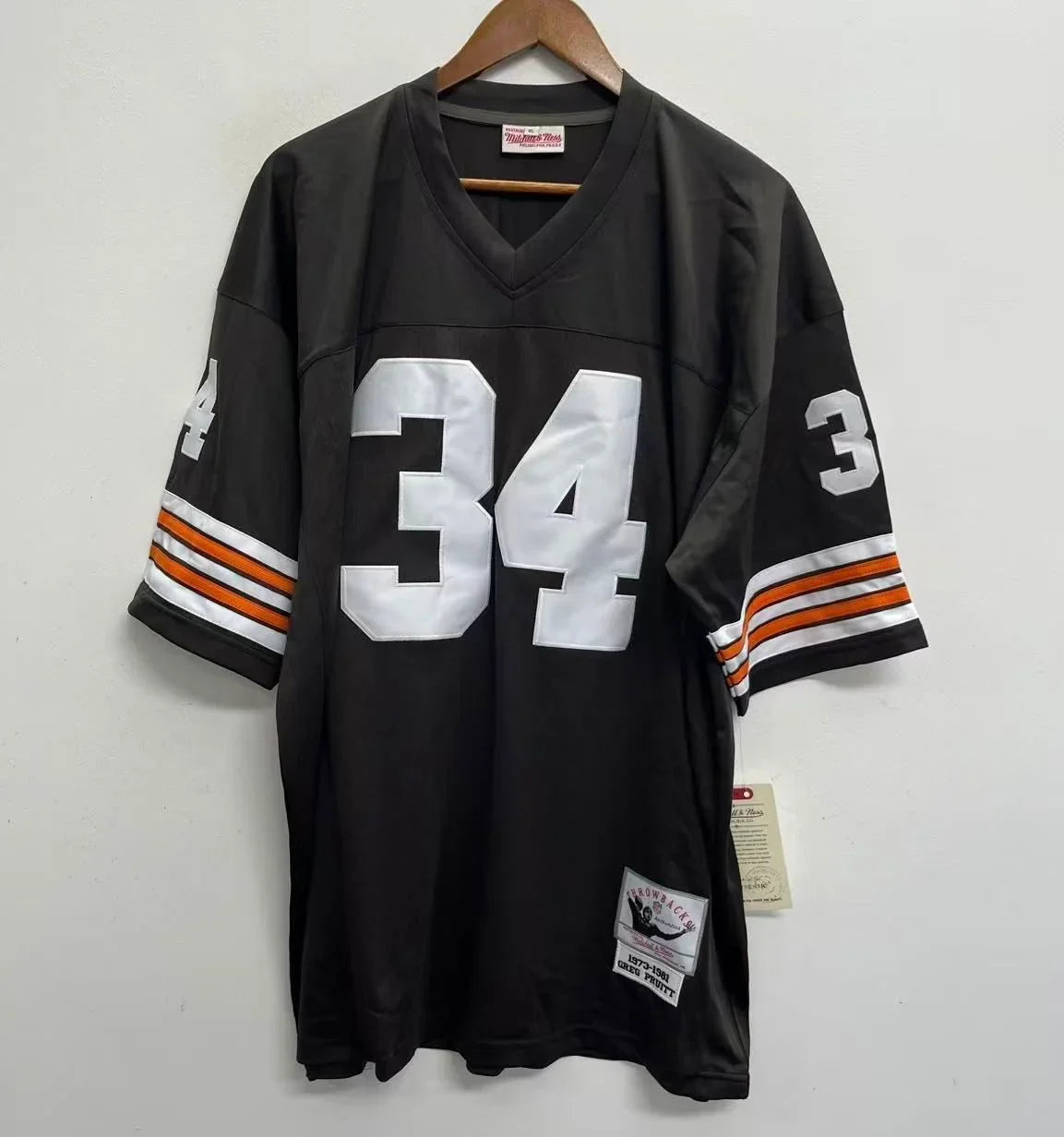 Greg Pruitt Cleveland Browns Official NFL Mitchell & Ness Jersey product image 2, provided for visual reference and product