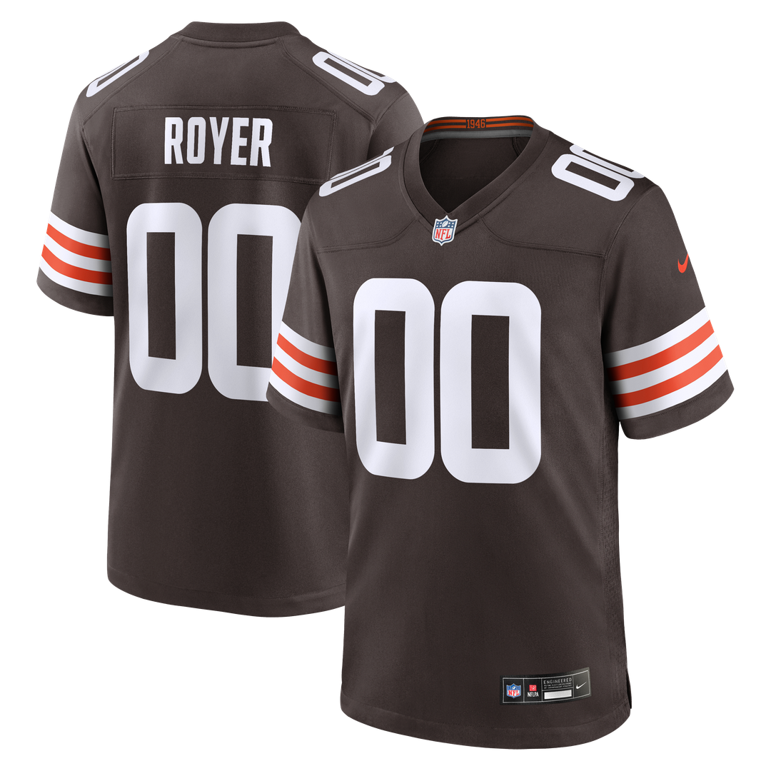 Cleveland Browns Joe Royer Nike Brown Game Jersey product image 1