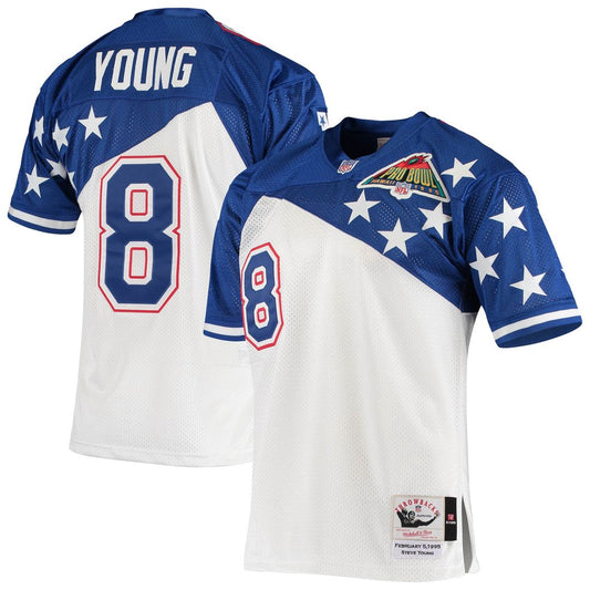 NFC Steve Young Mitchell & Ness White/Blue 1994 Pro Bowl product image 1