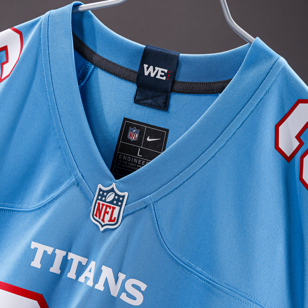 Tennessee Titans Jermaine Johnson II Nike Light Blue Game product image 4