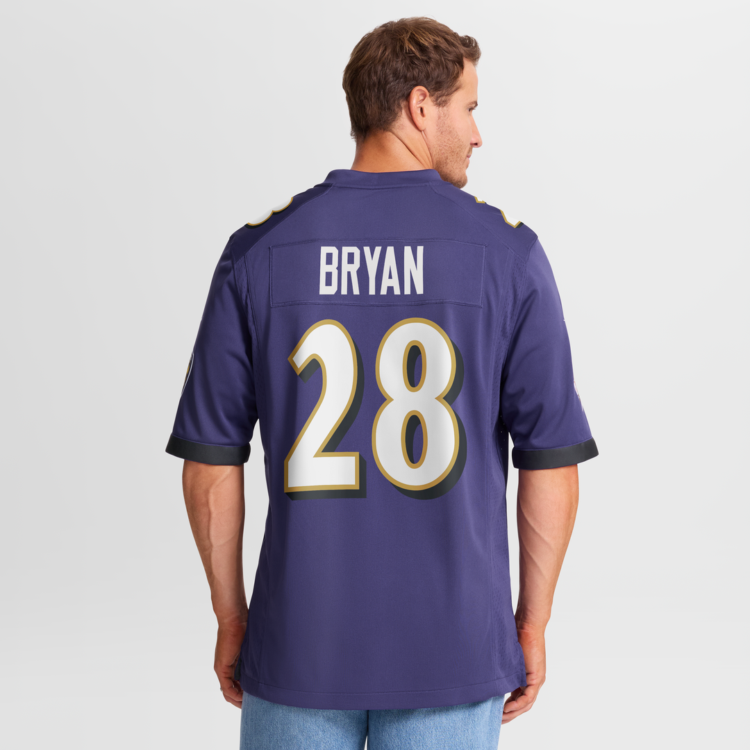 Baltimore Ravens Taven Bryan Nike Purple Game Jersey product image 5