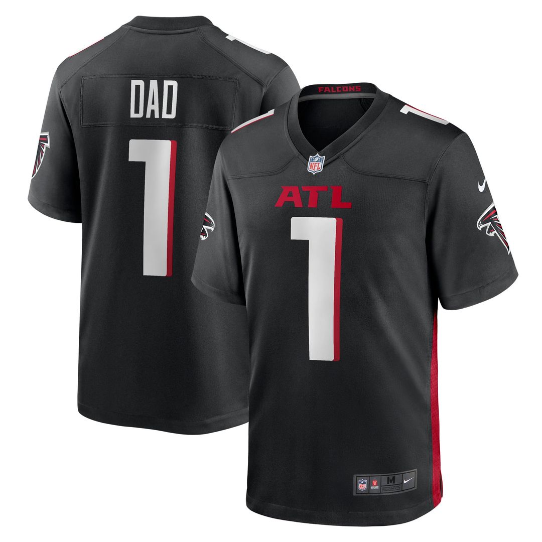 Atlanta Falcons Number 1 Dad Nike Black Game Jersey product image 1