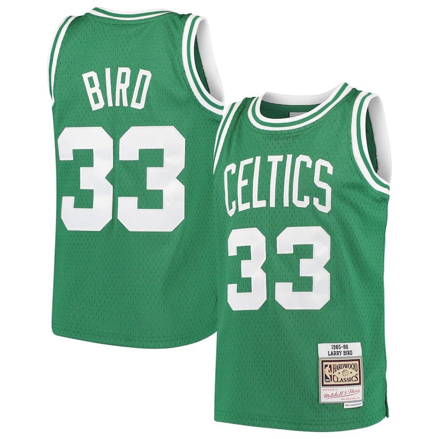 Larry Bird Boston Celtics Unisex Hardwood Classic 1985/86 - Throwback Jersey - Kelly Green product image 1, provided for