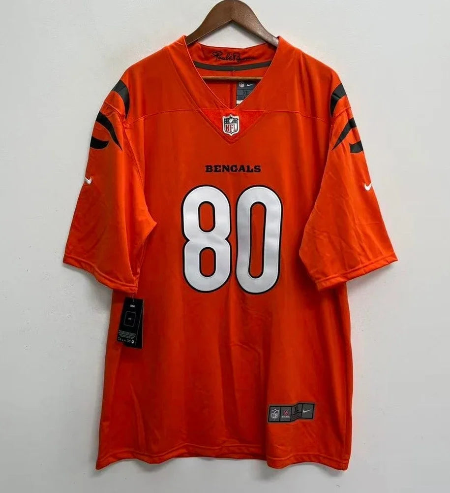 Andrei Iosivas Cincinnati Bengals Official NFL NIKE Jersey Orange product image 2, provided for visual reference and product