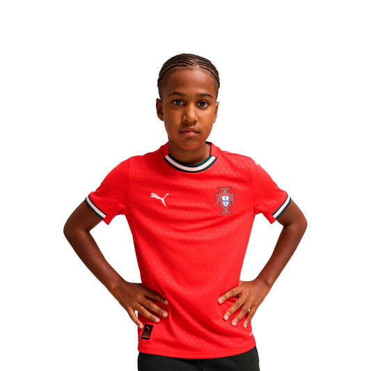 Puma Portugal FPF Junior Home Jersey 2025 product image 1, provided for visual reference and product detail review