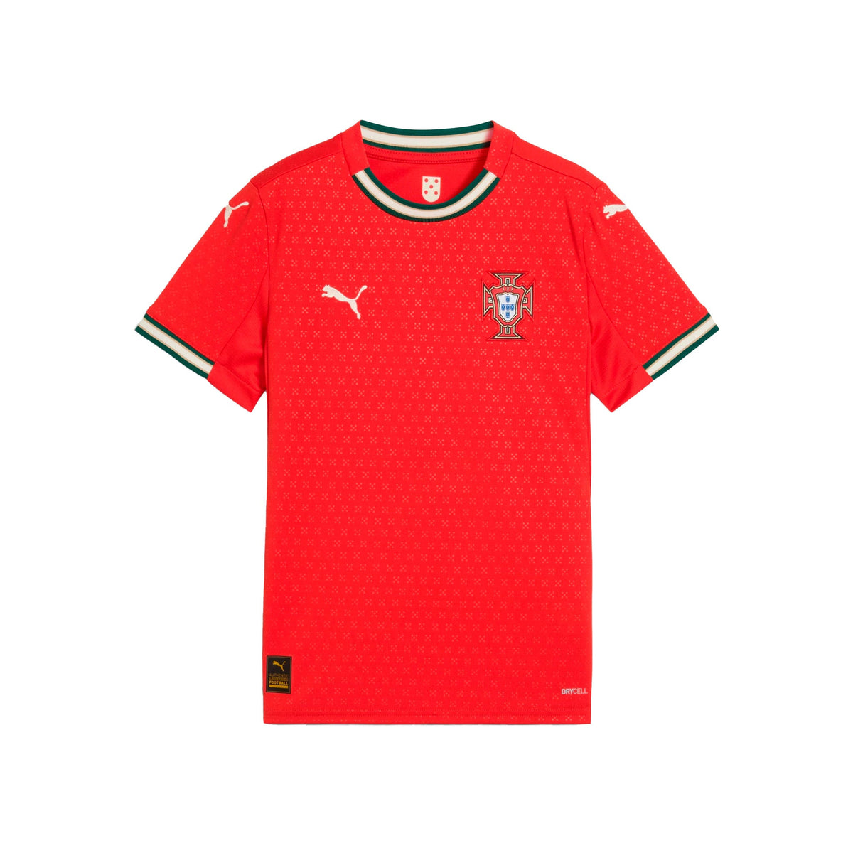 Puma Portugal FPF Junior Home Jersey 2025 product image 3, provided for visual reference and product detail review