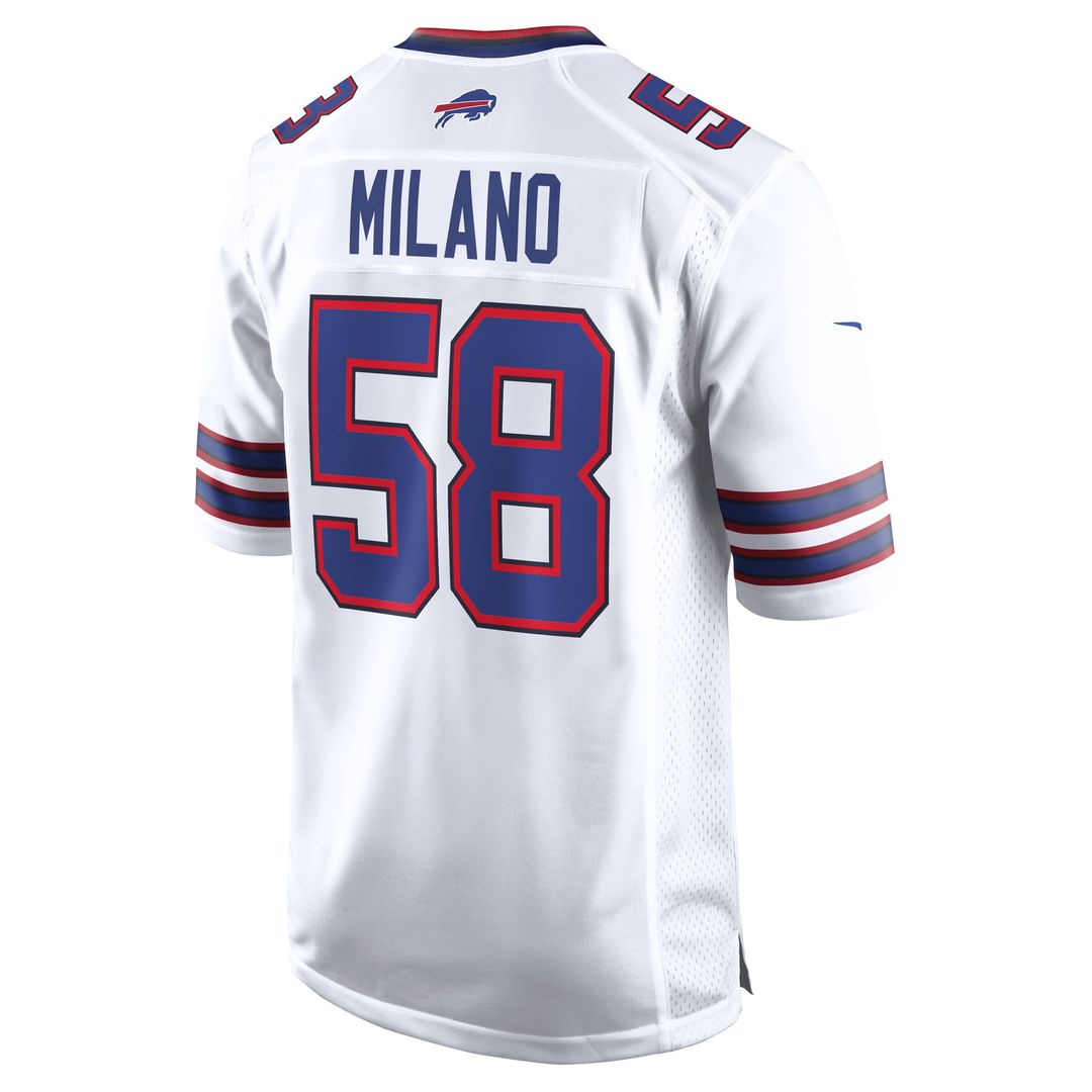 Buffalo Bills Matt Milano Nike White Away Game Jersey product image 3