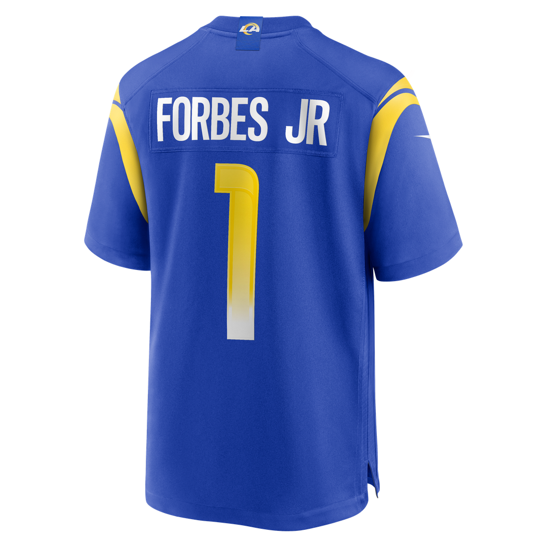 Los Angeles Rams Emmanuel Forbes Jr. Nike Royal Game Jersey product image 3