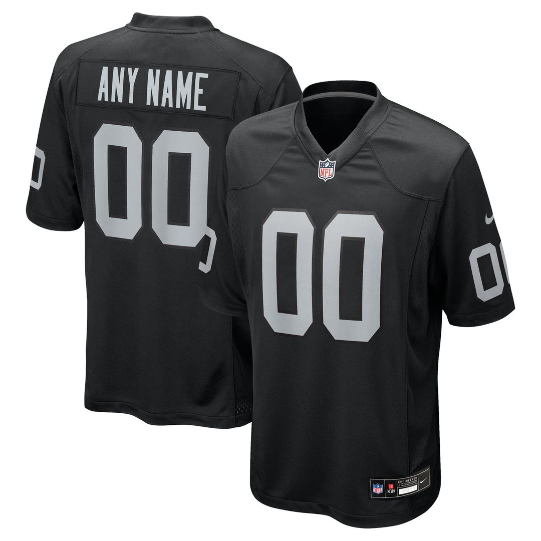 Las Vegas Raiders Nike Black Custom Jersey product image 1