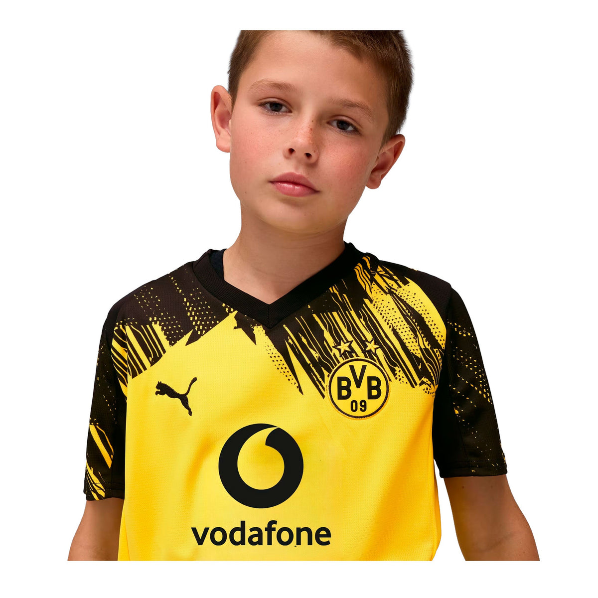 Puma Borussia Dortmund BVB Junior Home 2025/26 Jersey product image 3, provided for visual reference and product detail